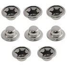 8 Pack 1 4 Inch Axle Cap Nuts Silver Pushnut Fasteners 1 4inch
