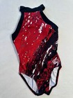 Simone Biles Gk Elite Leotard Gymnastics Slated Stone Red High Neck Tank Size Cl