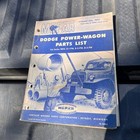 Original 1951 Dodge Power Wagon Mopar Parts List Catalog