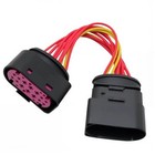 10-pin To 14-pin Halogen xenon Headlight Harness Adapter For Vw audi - Direct 