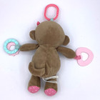 Carters Child Of Mine Monkey Rattle Brown Pink Plush Activity Baby Toy  10   