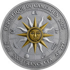 2025 Cameroon Nine Muses Melpomene And Thalia 2 Oz Silver Antiqued Coin