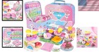 Tea Party Pretend Play Set For Toddlers Girls  1 Teapot  4 Cups  31 Food Pieces