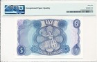 Bank Of England Great Britain 5 Pounds Nd 1966-70   Pmg  66epq