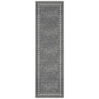 Alfombras Modern Bordered 2x7 Non-skid  non-slip  Low Profile Pile Rubber