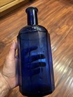 Antique Cathedral Bottle Cobalt Blue With Beautiful Imperfections Rare