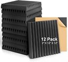 Fstop Labs Acoustic Foam Panels 2  X 12  X 12  Self-adhesive Acoustic Studio 