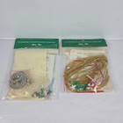 Lot Of 2 Vintage Merri Mac Tiny Treasure Bead   Sequin Christmas Ornament Kits