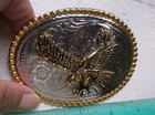 Vintage American Eagle Belt Buckle Western Flourish