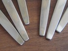 6 Frostfire Oneida Community Stainless Oval Soup Spoons 6 3 4  Lot Set