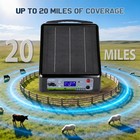 Farmnix 6-12kv Adjustable Output Solar Charger 20 Miles Solar Powered Electric