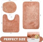 Bathroom Rugs Sets 3 Piece With Adjustable Toilet Seat Cover 17 5  Hine