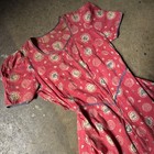 Vintage 1930s Astrology  Horoscope Print Dress Novelty Rare Print Cosmic Magic