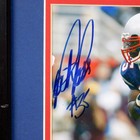 New England Patriots Patrick Pass Autographed Photo Framed Matted With Coa 16x13