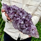 5 73lb Natural Amethyst Geode Quartz Cluster Crystal Specimen Healing