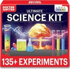Ultimate 135  Experiment Science Kit For Kids 8    Perfect Birthday Gift Idea