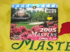 2005 Masters Golf Badge Tiger Woods Wins  Augusta Natl-4th Green Jacket   Bonus 
