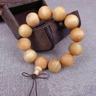 Man Woman Tibetan Buddhist 20mm Taihang Thuja Beads Fo Kwan-yin Mala Meditation