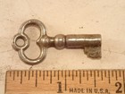 Vintage  ornate Handle  Steel Hollow Barrel Padlock Lock Skeleton Key