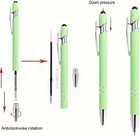 3 85   Plastic Ballpoint Pen Refills For Click Pens Black Ink Medium Tip Lot