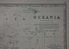 Oceania  Pacific  Australia  New Zealand  Original Antique Map  Johnston  1871