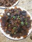 Genuine Brown Amber Frosted Sea Beach Glass Surf Tumbled Lot 1678 Grams 3lbs7oz