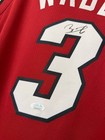Dwyane Wade Hand Signed Red Jersey Nba Player Autographed Jsa Coa