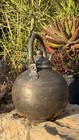 Antique Middle Eastern Tinned Copper Kettle teapot With Arabice Calligraphy