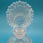Vintage 24  Lead Crystal Glass Perfume Bottle   Starburst Stopper