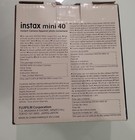 Fujifilm Instax Mini 40 Instant Camera  Black Works Great