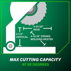 Metabo Hpt 10-inch Compound Miter Saw  15-amp  Single Bevel  C10fcgs