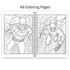 Superhero Coloring Book For Kids Adults 49 Comic Art Pages Spiral Bound 8 5x11