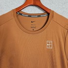 Nike Court Dri-fit Advantage Tennis T-shirt Monarch Rust Mens Size L Fz6910-281