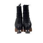 Men   s Riedell Vtg Leather Roller Skates W  Chicago Plate 7a Powell Bone Wheels