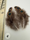Malayan Peacock Pheasant  Eye Feathers  3 Pair   4