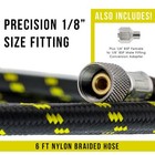 6  Airbrush Hose With 1 8  Bsp Fitting Ends   1 4  To 1 8  Compressor Adapter