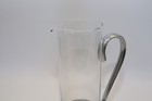 Lenox Glass Metal Spyro Crystal Martini Cocktail Pitcher