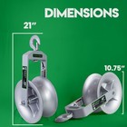 Staten Tools 651 Cable Puller Sheave  Hook  Wire  12 In Diameter 6500lb