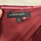 Ever Pretty Bridesmaid Dress Small 4 Maroon Red Strapless Formal Gown Nwt