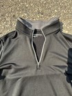 Nike Golf Dri-fit Quarter Zip Pullover Black Thumbholes Men   s L Performance