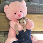 Tezituor Giant Teddy Bear 5 Feet Big Pink Stuffed Animal Stuffed Bears  Valentin