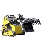 Mini Hydraulic Grapple Bucket For Mini Skid Steer Loader Track Attachment