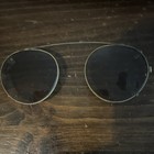 Gold Metal Aviator Sunglasses  Gray Tinted Glass Lenses  Lightweight Unisex