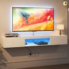 Wall Mounted Floating Led Tv Stand For 65  Tv Media Console Entertainment Center