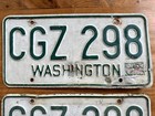 1965 1966 1967 Washington License Plate Set Vintage Spokane County