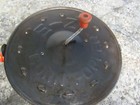 E-z Corn Popper With Red Wood Handle For Stove Antique Vintage With Hand Crank