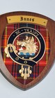Scottish Woodcarver Scotcrest Wall Plaque Clan Innes Tartan Shield Crest Boar
