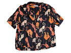 Urban Outfitters Uo Hayden Cat Tiger Print Button-through Shirt Blouse Size S