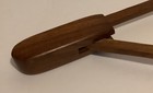 Vintage Danish Modern Teak Wood Salad Tongs Spring Action 9  Long Excellent