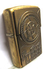Vintage Zippo Lighter 1997 Barrett Smythe Roulette Surprise Brass Used 